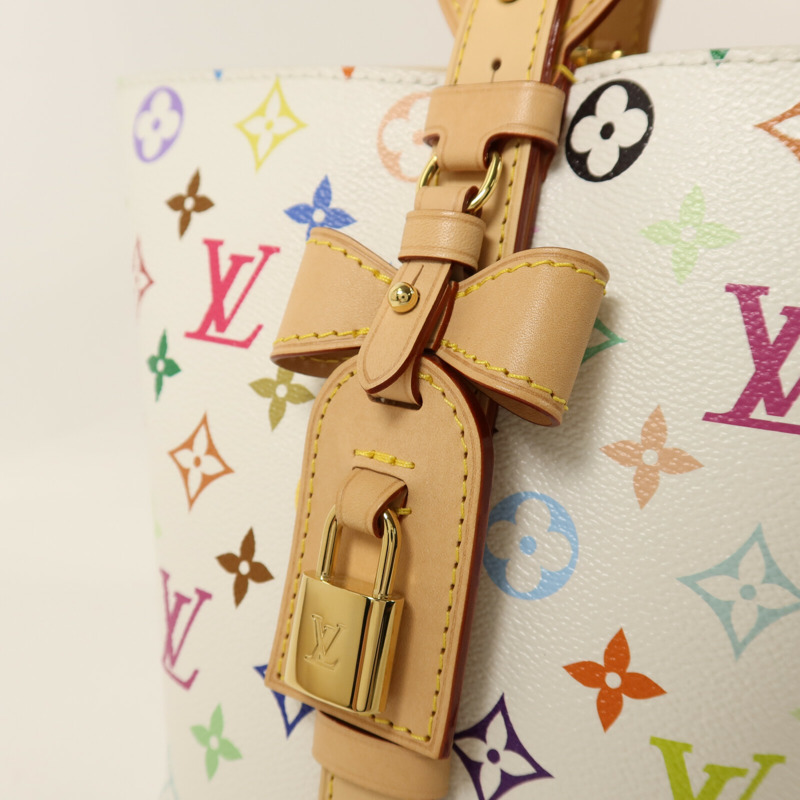 LOUIS VUITTON Monogram Multicolore LV x TM All In BB金扣手挽肩背兩用袋-9