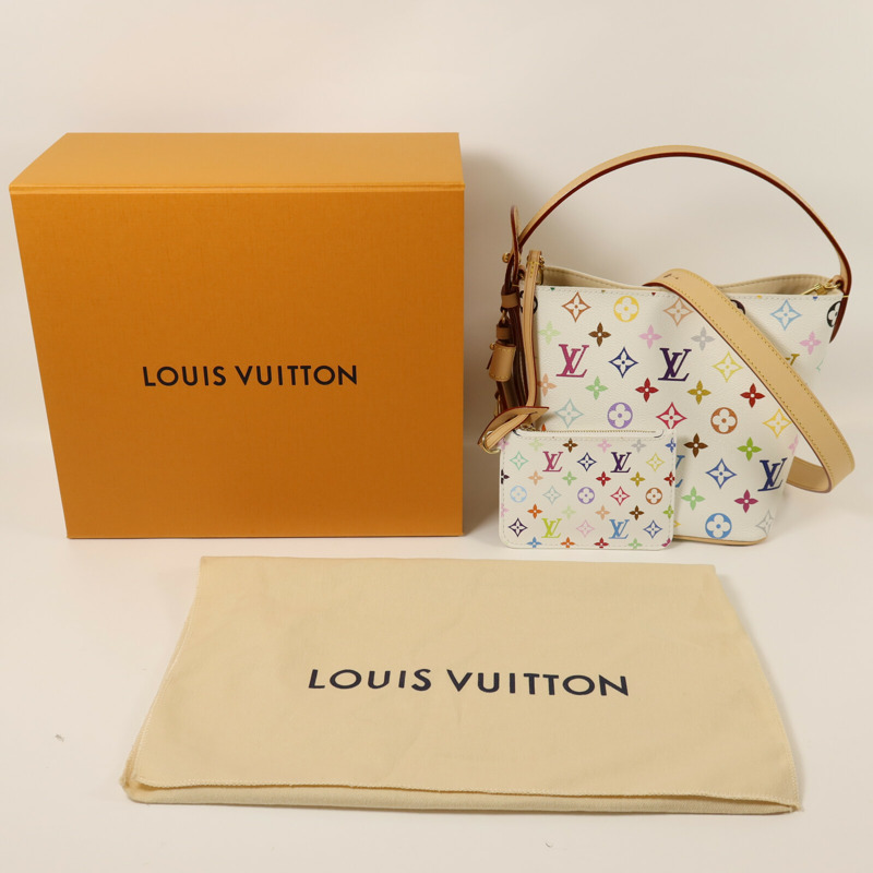 LOUIS VUITTON Monogram Multicolore LV x TM All In BB金扣手挽肩背兩用袋-10