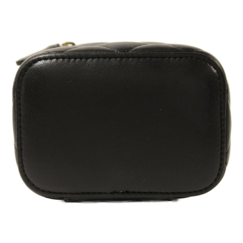 CHANEL 羊皮皮革Mini Pearl Vanity Case金扣鏈帶肩背袋-3