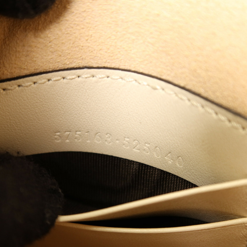 GUCCI 牛皮皮革GG Marmont Bucket Bag金扣鏈帶肩背袋-6