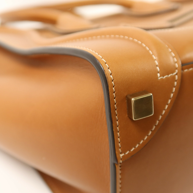 CELINE 牛皮皮革Micro Luggage金扣手挽袋-11