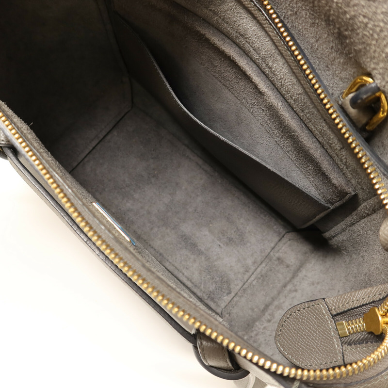 CELINE 牛皮皮革Micro Belt Bag金扣手挽肩背兩用袋-4