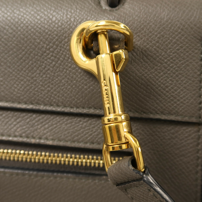 CELINE 牛皮皮革Micro Belt Bag金扣手挽肩背兩用袋-8