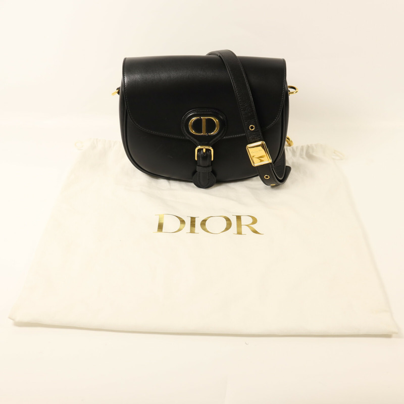 Dior 牛皮皮革Bobby Medium金扣肩背袋-8