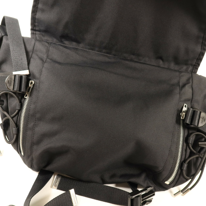 CELINE 帆布Trekking Shoulder Bag銀扣肩背袋-5