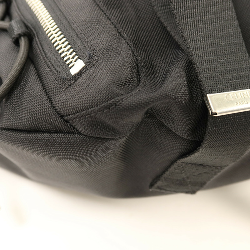 CELINE 帆布Trekking Shoulder Bag銀扣肩背袋-11