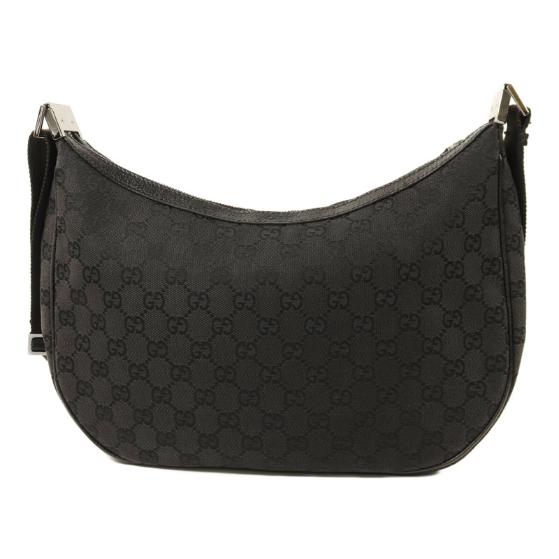 GUCCI 帆布Shoulder Bag銀扣肩背袋-1