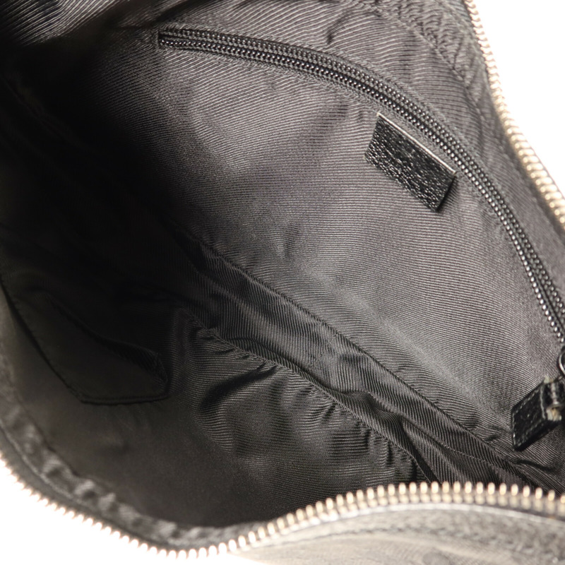 GUCCI 帆布Shoulder Bag銀扣肩背袋-4