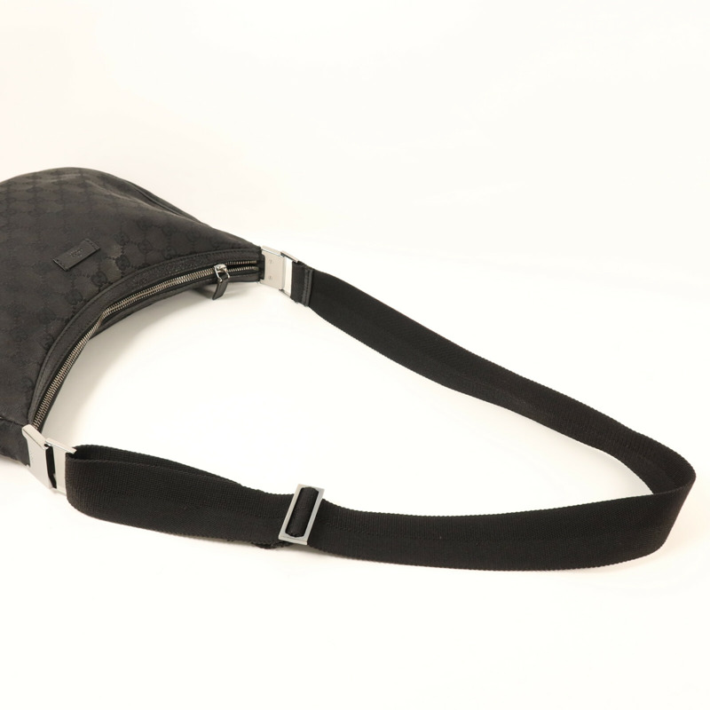 GUCCI 帆布Shoulder Bag銀扣肩背袋-7