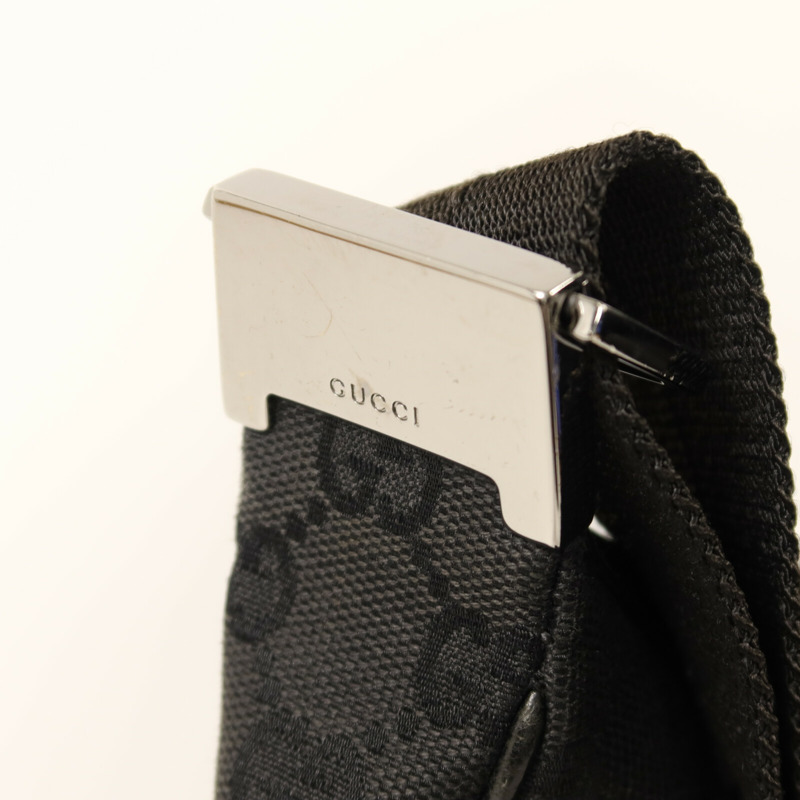 GUCCI 帆布Shoulder Bag銀扣肩背袋-8