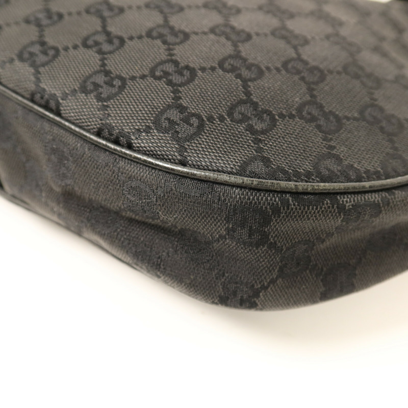 GUCCI 帆布Shoulder Bag銀扣肩背袋-11