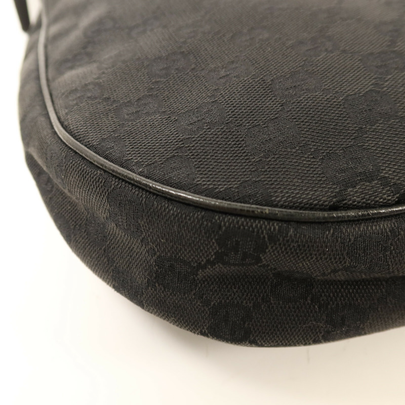 GUCCI 帆布Shoulder Bag銀扣肩背袋-12