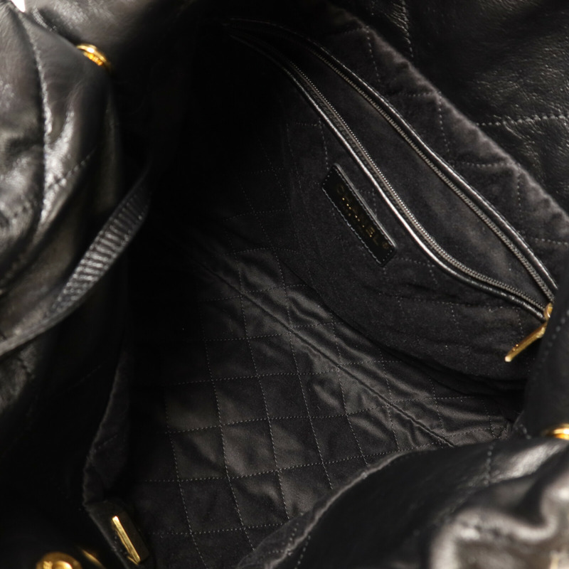 CHANEL 牛皮皮革Chanel 22 Small金扣鏈帶肩背袋-4