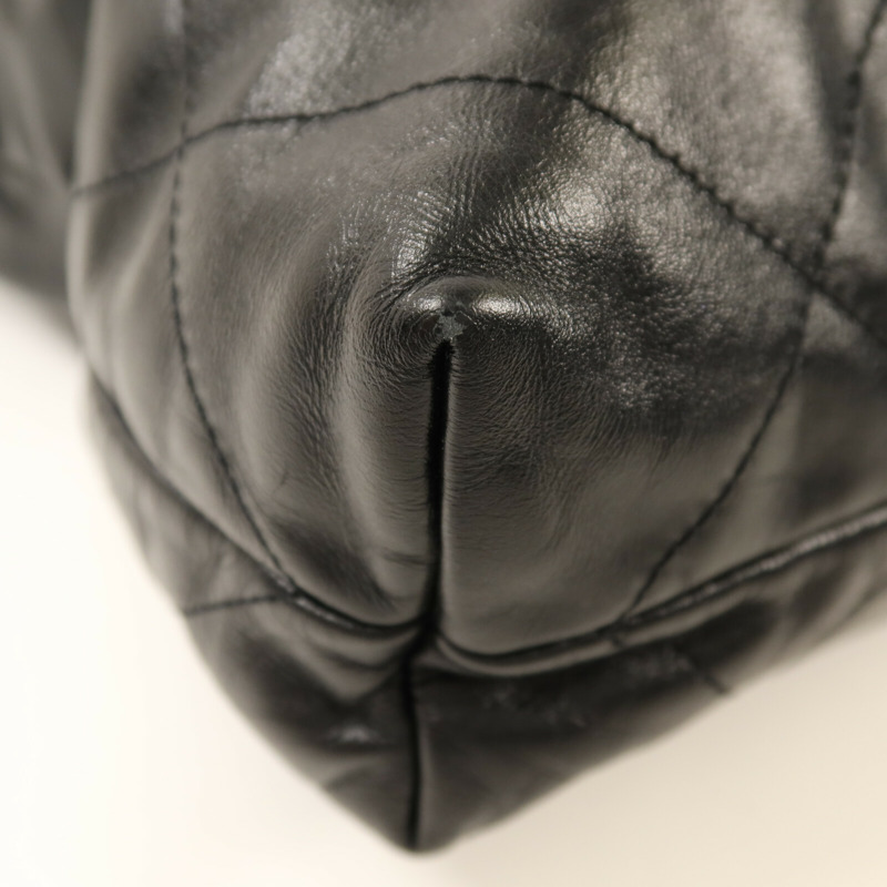 CHANEL 牛皮皮革Chanel 22 Small金扣鏈帶肩背袋-11