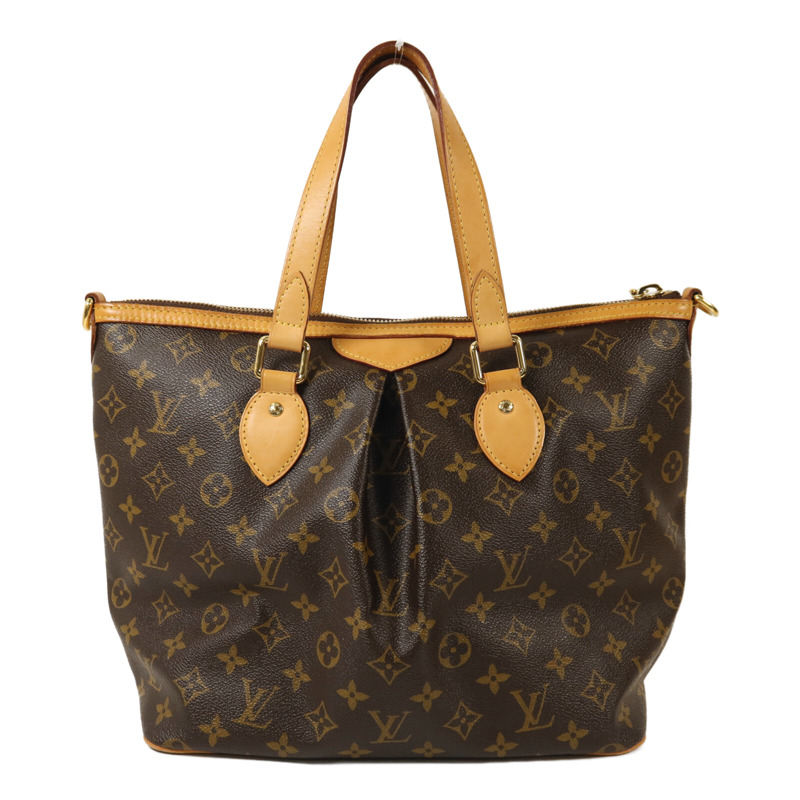 LOUIS VUITTON Monogram Palermo PM金扣手挽肩背兩用袋-1