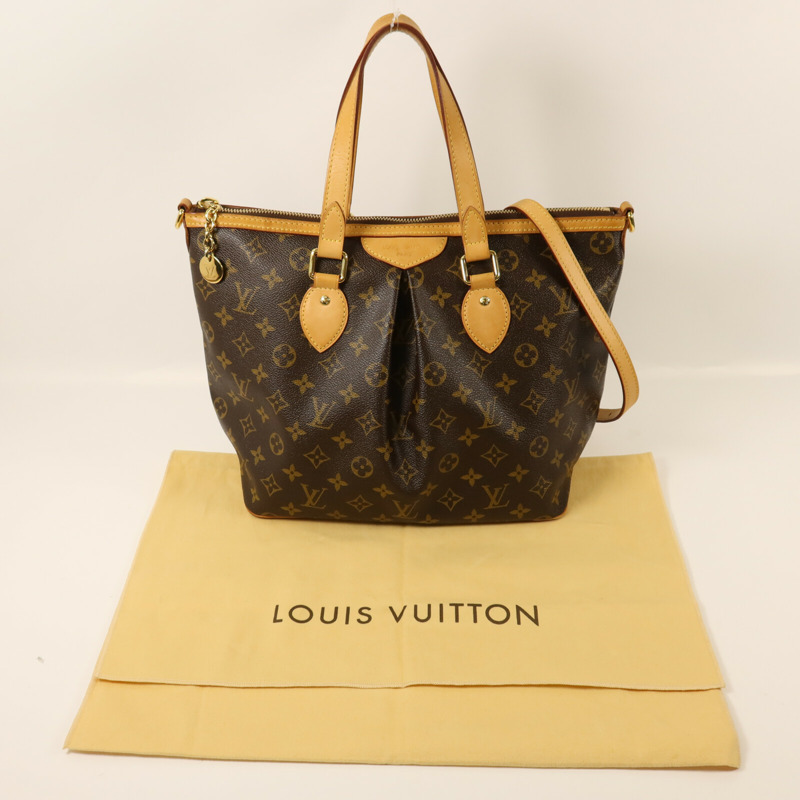 LOUIS VUITTON Monogram Palermo PM金扣手挽肩背兩用袋-9