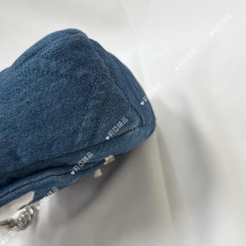 莉亞精品♡ Chanel 19bag 牛仔小號 二手美包-11