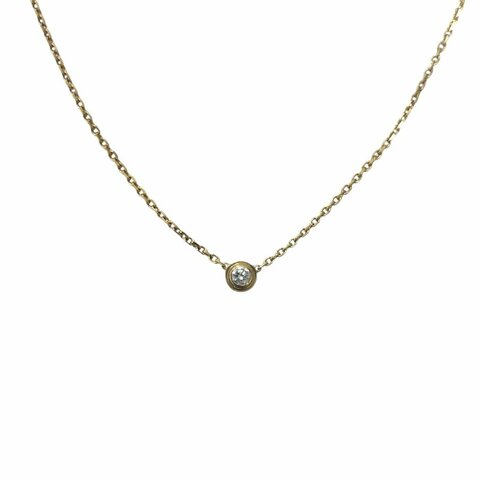 CARTIER DAMOUR NECKLACE XS 單鑽項鍊 K18YG 黃K金 鑽石