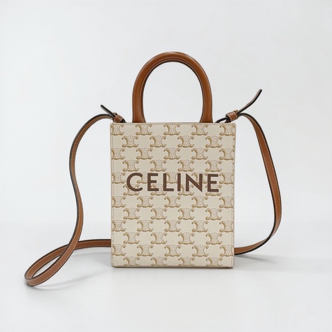 莉亞精品♡ Celine 白老花琴譜包 二手美包