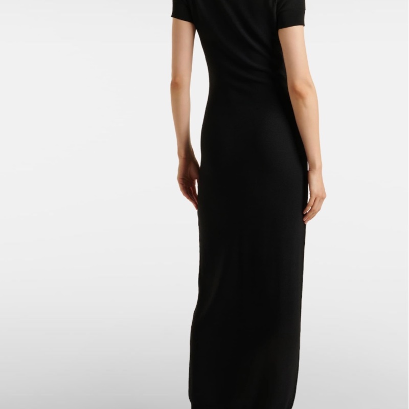 Alaia 黑色polo長裙-1