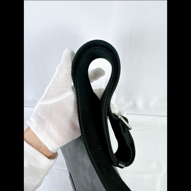 莉亞精品♡LV 黑棋盤格郵差包 二手美包-17