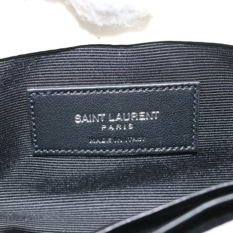【日本直送】SAINT LAURENT Baby Chai 鏈條包 針織布料 白色 銀色 正品 169906SAM-27