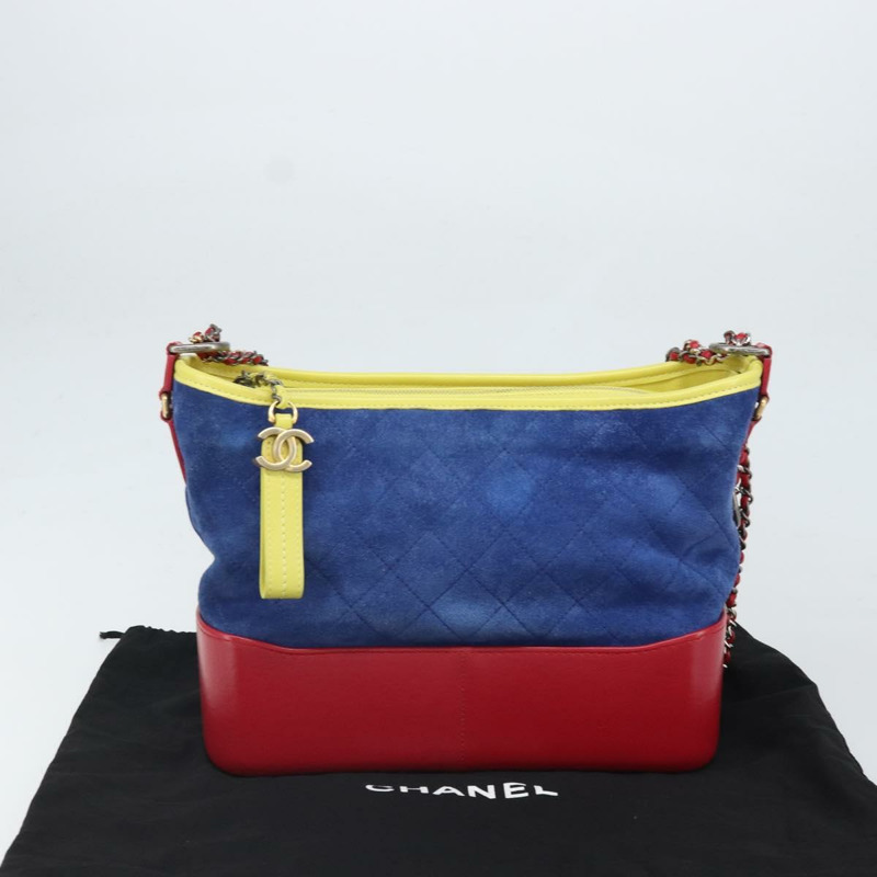 【日本直送】香奈兒 (CHANEL) 絎縫鏈條 Gabriel De Chanel 手袋,麂皮多色 CC 正品 171157SAV-11