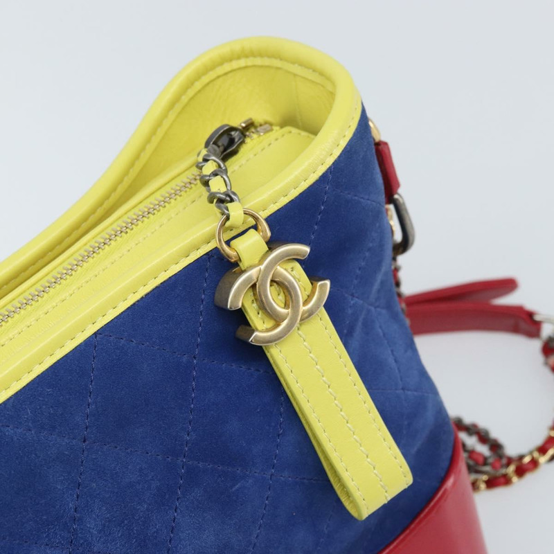 【日本直送】香奈兒 (CHANEL) 絎縫鏈條 Gabriel De Chanel 手袋,麂皮多色 CC 正品 171157SAV-18