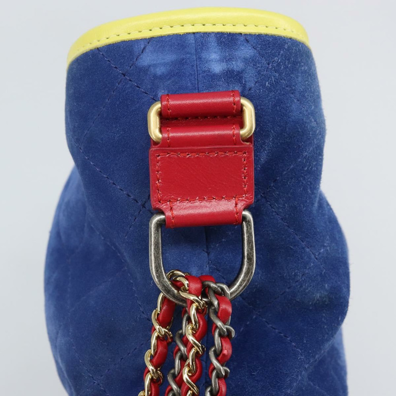 【日本直送】香奈兒 (CHANEL) 絎縫鏈條 Gabriel De Chanel 手袋,麂皮多色 CC 正品 171157SAV-19