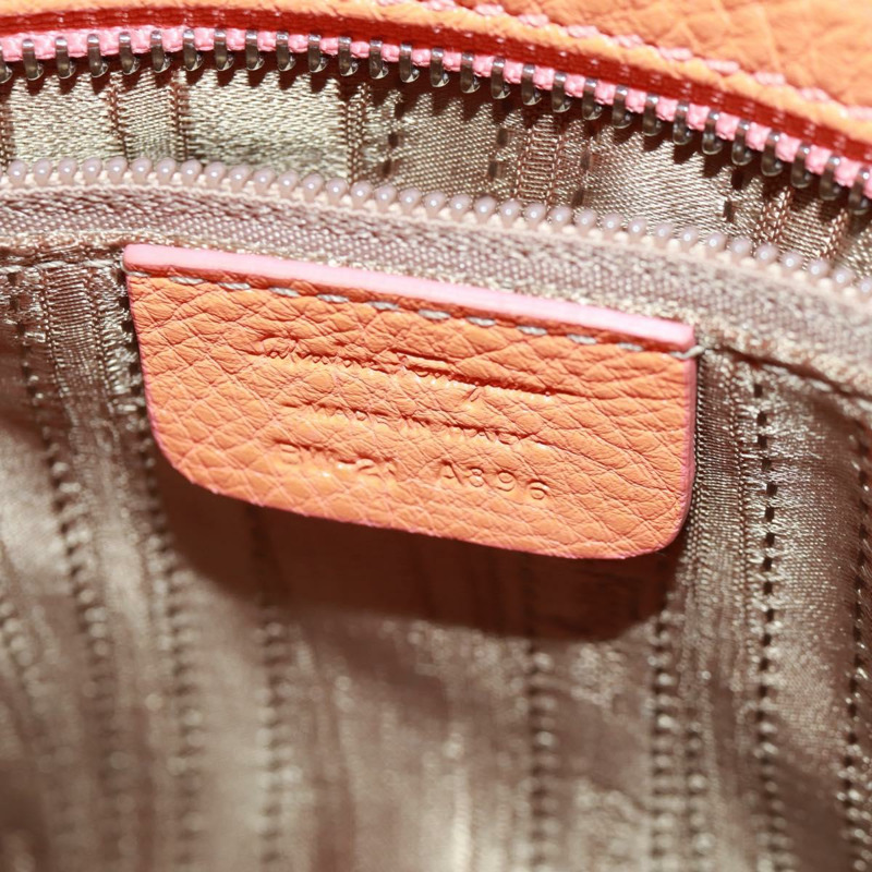 【日本直送】Salvatore Ferragamo Gancini Sofia 手提包,皮革材質,橙色/銀色雙色,正品,貨號 171100V-10