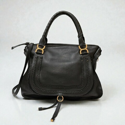 莉亞精品♡Chloe Marcie 大號 黑 二手美包