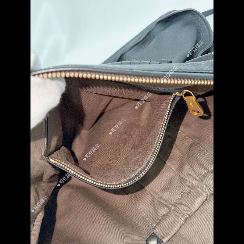 莉亞精品♡Chloe Marcie 大號 黑 二手美包-15