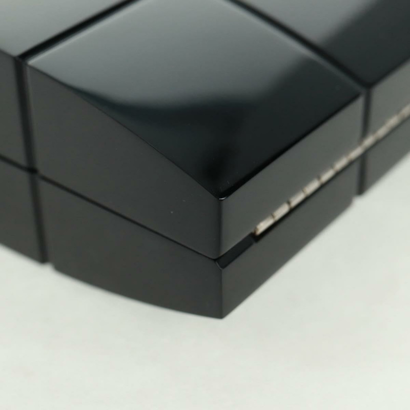 【日本直送】香奈兒巧克力棒手拿包,塑膠材質,黑色銀色雙C標誌,正品編號BA9645SAM-15