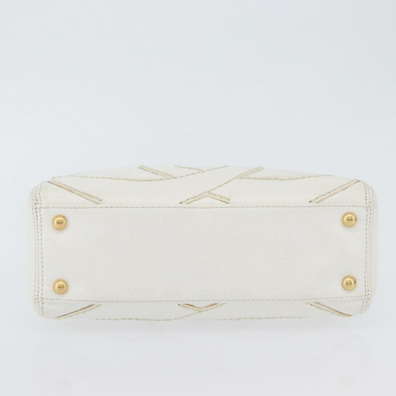 【日本直送】香奈兒 COCO 標誌單背包,魚子醬紋白金雙C標誌,正品編號 168141SAV-5