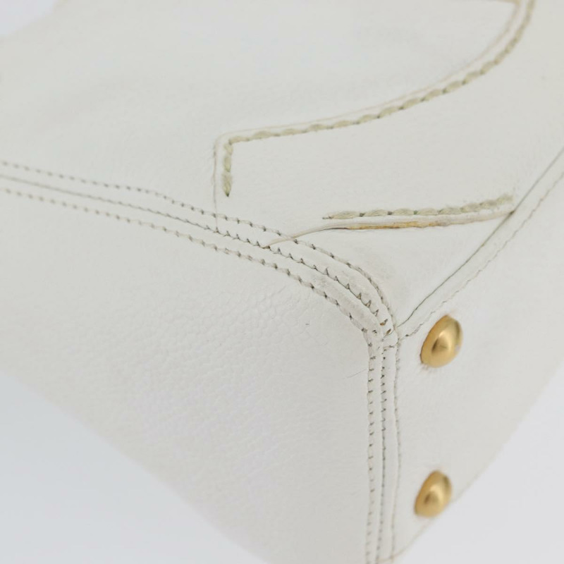 【日本直送】香奈兒 COCO 標誌單背包,魚子醬紋白金雙C標誌,正品編號 168141SAV-14