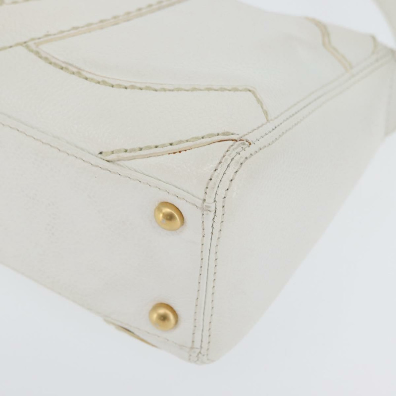 【日本直送】香奈兒 COCO 標誌單背包,魚子醬紋白金雙C標誌,正品編號 168141SAV-15