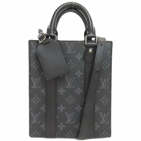 路易威登 M46453 Sac Plat Mini 手提包 Monogram Eclipse 女士 LOUIS VUITTON