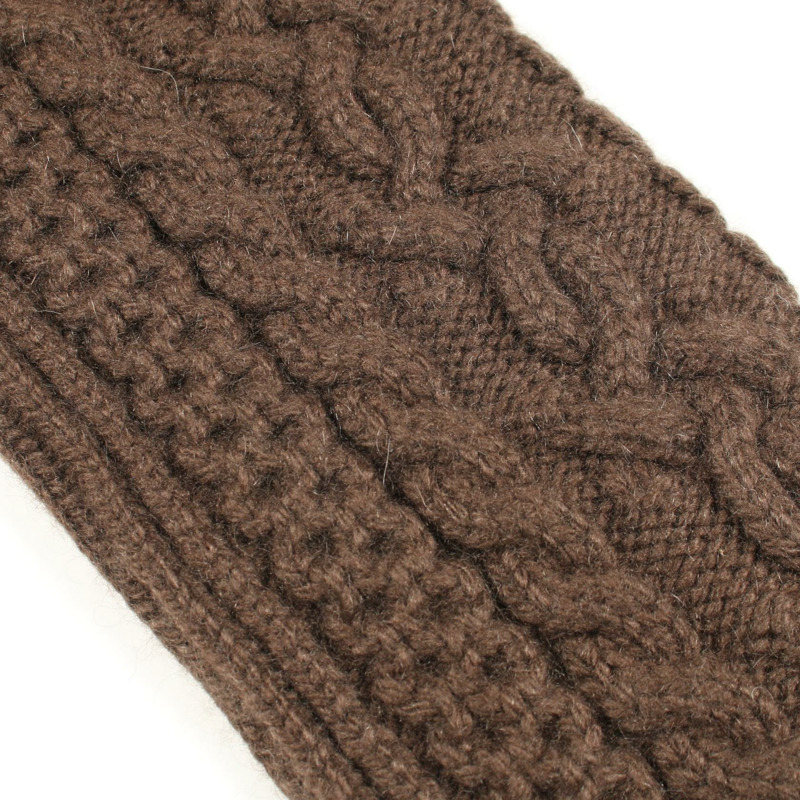 愛馬仕 (HERMES) 斗篷式針織衫 #40 羊絨 Moheya Brown 二手女款-5