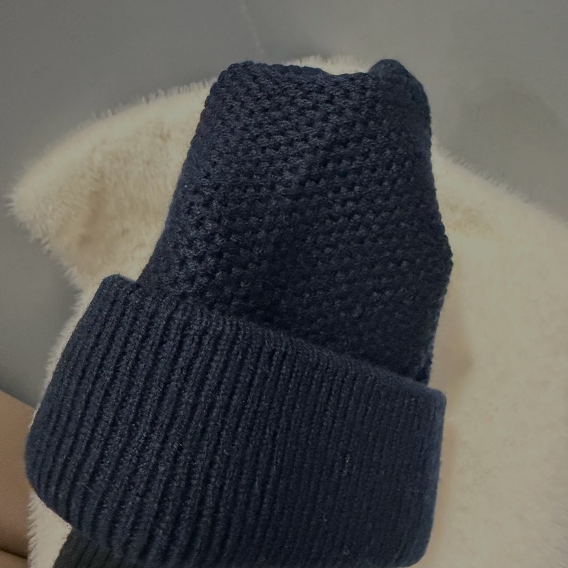 Chanel 香奈兒 毛帽 冷帽 深藍-9
