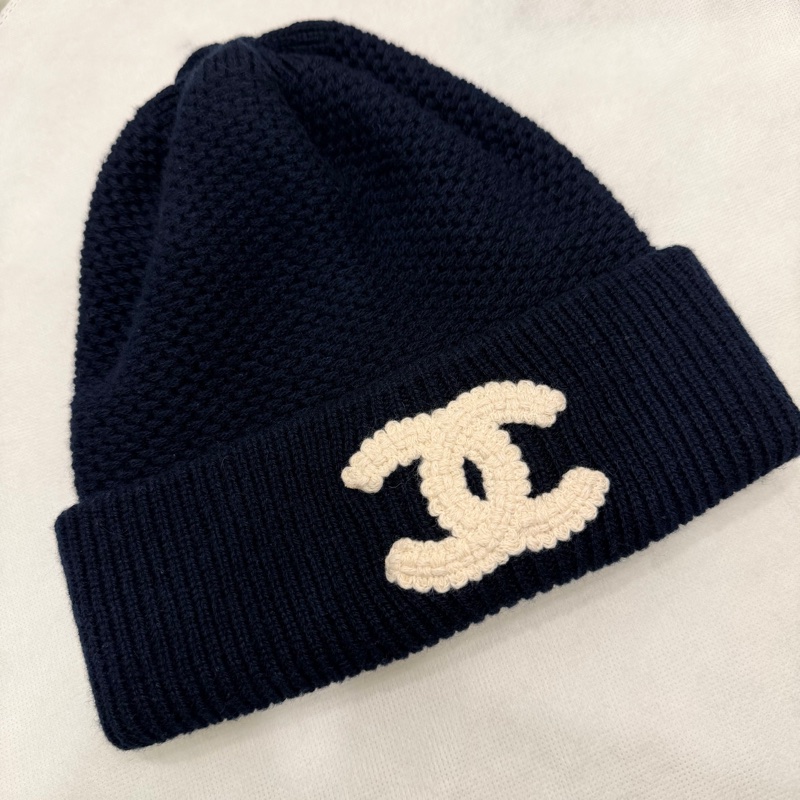 Chanel 香奈兒 毛帽 冷帽 深藍-11