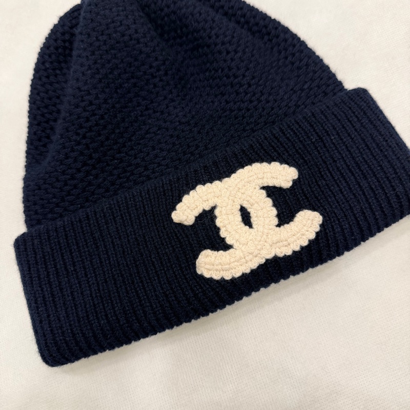 Chanel 香奈兒 毛帽 冷帽 深藍-13