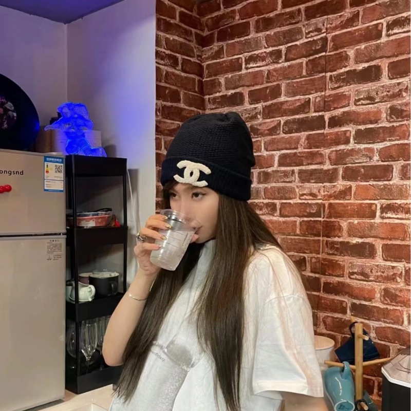 Chanel 香奈兒 毛帽 冷帽 深藍-14