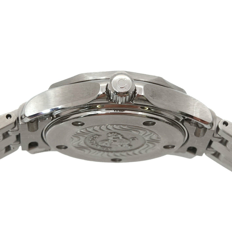 歐米茄海馬300專業潛水錶2285 80女錶,附日期顯示,海軍藍錶盤,石英機芯-4