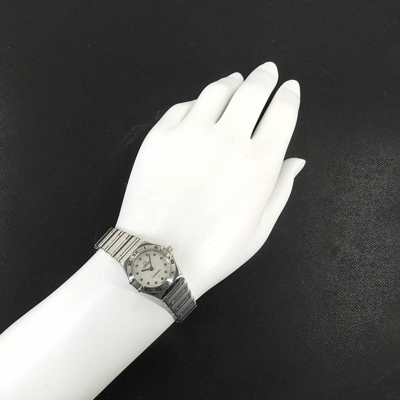 歐米茄星座系列迷你款 My Choice 1561 71 女士白色錶殼石英腕錶-2