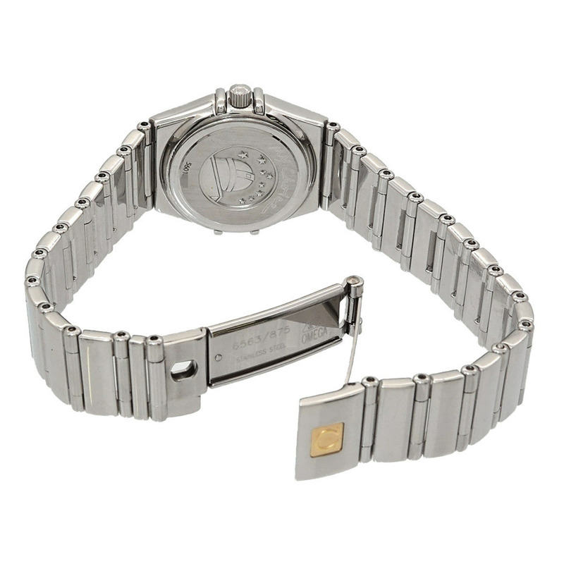 歐米茄星座系列迷你款 My Choice 1561 71 女士白色錶殼石英腕錶-3