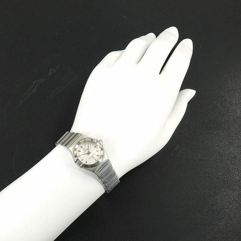 歐米茄星座系列迷你1562 31女士銀色石英腕錶-2