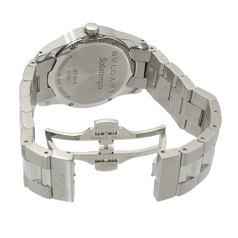 寶格麗 Solotempo ST30S 女士腕錶，附日期顯示，黑色石英機芯-3