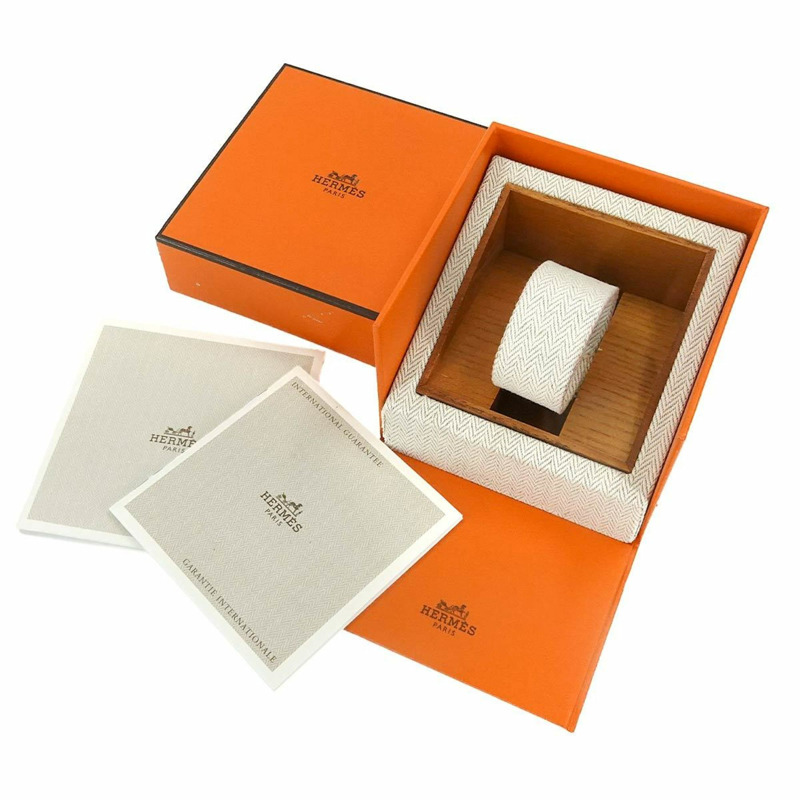 愛馬仕 Clipper CL4 210 女士腕錶，附日期顯示，白色石英機芯-1