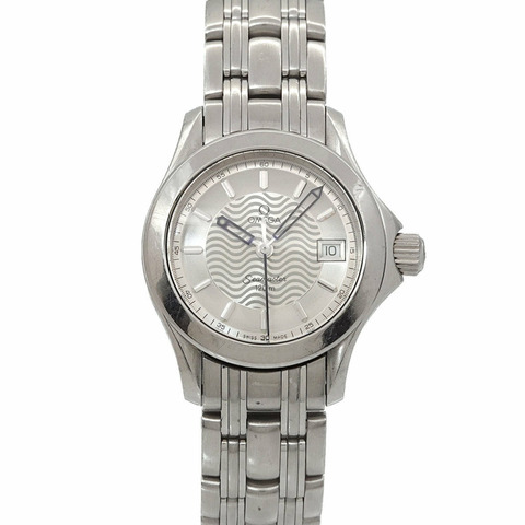 歐米茄海馬系列120 2581 31 女士腕錶，附日期顯示，銀色石英機芯