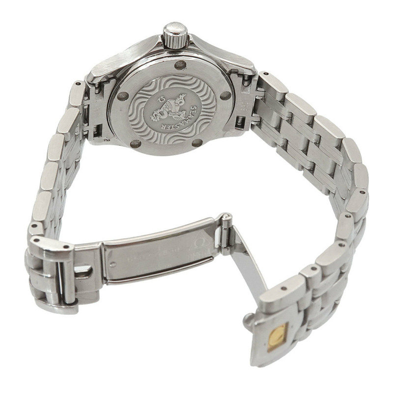 歐米茄海馬系列120 2581 31 女士腕錶，附日期顯示，銀色石英機芯-3